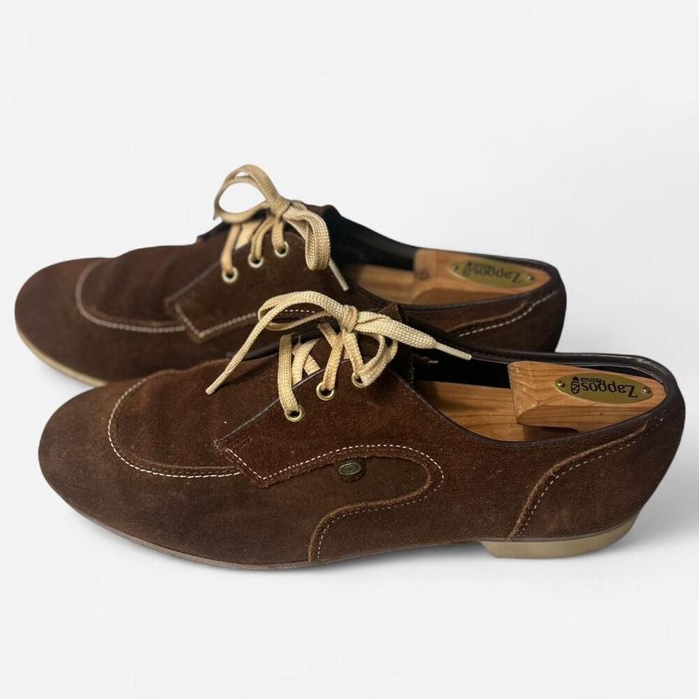 Vintage Dexter Brown Suede Lace Up Bowling Shoes